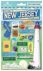 Crafts Stickers Dimensional New Jersey Light House Shore Ocean City Atlantic