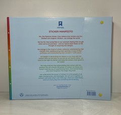 Pipsticks Rainbow Sticker Keeper Binder Magnet Close Sticker Book With Sleeves