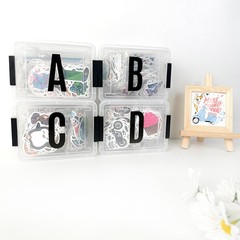 1000 Pcs Waterproof 2″ Vinyl Alphabet & Number Stickers – Self-Adhesive, Black