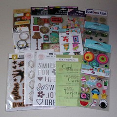 Sticker & Embellishment Lot – Pink Paislee, Recollections, K&Company, Jolee’s