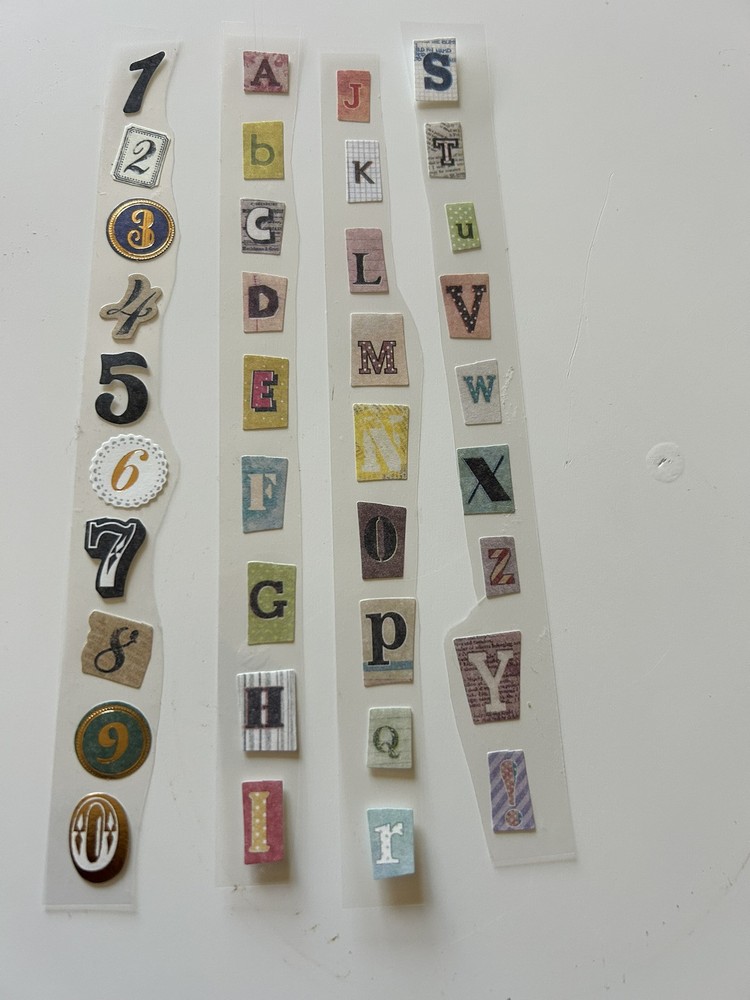 Alphabet and Numbers Stickers