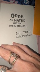 Hallmark Looney Tunes Yosemite Sam Greeting Card Belated Birthday w/Envelope VTG