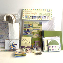 Colorbok Paper Crafting Kit Bags Bows Boxes Tags Cards Envelopes Scrapbook