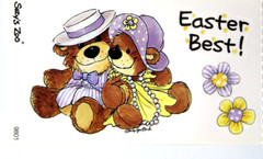 Suzy’s Zoo «Easter Best!» Scrapbook 2.5×3 Sticker #980 BULK 25 SHEETS
