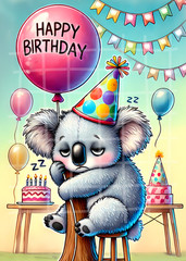 DIY Birthday Card Fronts Set of 4, 5×7 Animal Humor Designs for Card Making
