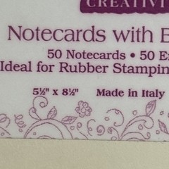 Vintage 2001 PSX Designs Note Cards & Envelope Total 100 Made In Italy Sealed