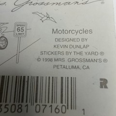Vintage 90s Mrs Grossman Hallmark 1998 Motorcycles Motorcycle