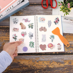 Sticker Collecting Album, Reusable A5 Size 8.3″ X 5.8″ with Plastic Spatula (Blu