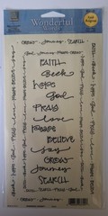 Deja Views Wonderful Words-Faith, Grow, Journey, Search++ Self-adhesive Stickers