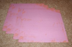 Daisy D’s Vintage Single Sided Scrapbook Paper(4) ~ Letterpress Wash..Raspberry