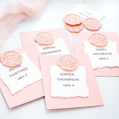 30pcs Handmade Wax Seal Stickers, 3D Sakura Cluster Design, Elegant Self-Adhe…