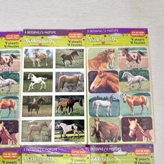 Vintage Stickety-Doo-Da Sticker Hallmark Horses Lot 6 Packs NEW