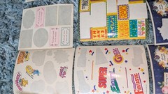 Vintage Stickers Thank You, Love, Thinking Of You, Writing Letters Lot Partial