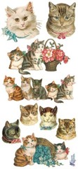 VIOLETTE STICKER – CLASSIC CATS – 8″ x 3 3/4″ (20cm x 9.5cm)