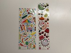 Lot of 13 Pipsticks Sticker Sheets – July 2023 Summer Fruit/Food Series