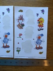 VTG 5 JUMBO SUZY’S ZOO VISITS CURRENT STICKER SHEETS SIZE 6″ X 9″ 90s EASTER