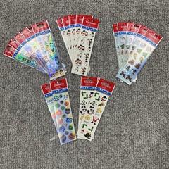 Oriental Trading Holiday Stickers 19 Sheets Christmas Santa Ornaments Snowman