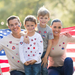 432Pcs Patriotic Stickers American Flag Print Star Heart Shaped Stickers 4Th Of