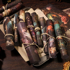 80 Sheets Gothic Scrapbook Paper for Scrapbook Kit, Vintage Ephemera for Junk Jo