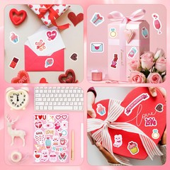 468 PCS Valentines Stickers for Kids Colorful Heart Stickers Bulk Valentines