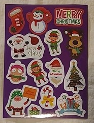 1300+ Assorted Holiday Christmas Stickers Autocollants Puffy Diecuts Paper Epoxy