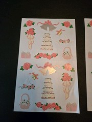 Vintage Mrs. Grossman’s Sticker Sheet Lot WEDDONG BRIDAL SHOWER
