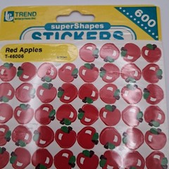 Vtg 1992 Trend Enterprises Red Apple Stickers 6 Sheets Back To School 2026