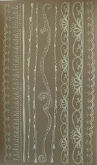 WHITE LACE BORDER Rub-On Transfers(4-1/2”x 7-3/4”)Title •Header•Card Making•