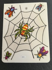 2 Large Vintage BJ Sticker Sheets 6″ x 4 1/2″