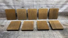 Ellison 4” Block Numbers DieCuts Lot Of (9) 5”X6”