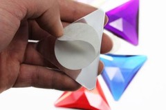 68mm Red Ruby H103 Huge Self Adhesive Triangle Jewels – 1 Piece