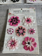 Scrapbooking Flowers LOT 3D Embellishments – Floral Spring RARE HTF #97