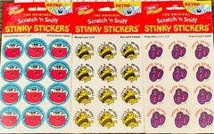 Scratch n Sniff CHERRY PUNCH, HONEY, GRAPE JELLY fruity fruit scented