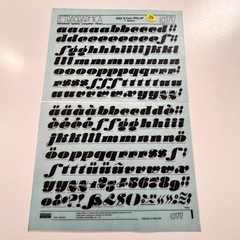 LETRASET Letragraphica high quality rub on dry transfer letters *SEE LIST*