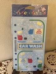 NOS Sealed Vintage Car Wash Stickopotamus Binder Sheet Stickers 90s Y2K Craft