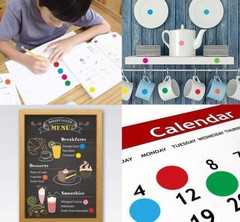 1400 PCS Colored Dot Stickers round Color Coding Labels Circle Dots Labels Stick