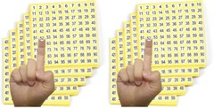 500 Round Number Stickers – 15 Sets, Self-Adhesive Decals for Inventory & Organi