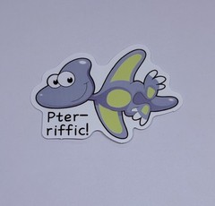 Cute Pterosaur Dinosaur Art Sticker School Motivation Kids Matte Decals Tc9