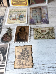 12Pc Assorted Ephemera Pack For Scrapbook Junk Journal Mixed Media Crafts (528)