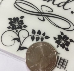 LARGE LOVE IS PATIENT;LOVE IS KIND POEM Rub-Ons(3″x7.75″)Bellisimo Floral•Saying