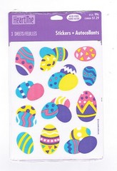 NEW Pack Colorful Easter EGG Stickers! 3 Sheets Hallmark
