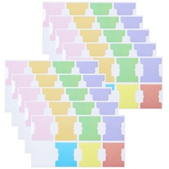 YIKTUNQ 80 Pieces Sticky Blank Monthly Index Tabs Double-Sided Large, Multi