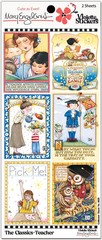 Mary Engelbreit Stickers 2 Sheets Whimsical Classics Teacher Reading Owls Grad