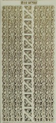 LEAVES CORNERS & LINES Embossed on Clear PEEL OFF STICKERS Borders Cardmaking