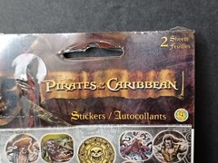 (2) SEALED Sandylion Disney Pirates Of The Caribbean Sticker Pack 2 Sheets