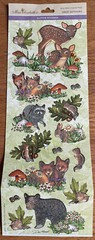 Forest Animals Farm Zoo Butterfly Floral Insects Nature Stickers Lot Used