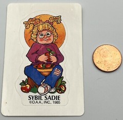 Vintage Cabbage Patch Kids Cereal Promo Sticker 1985 Sybil Sadie