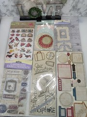 Vintage Scrapbook Sticker Lot of 13 Rare Various Brands Nostalgic See Photos New
