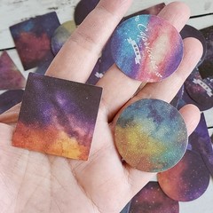 45PCS Horoscope Astrology Stickers – Space Galaxy Craft Scrapbooking Planner