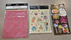 HAPPY BIRTHDAY THEMED STICKER LOT 22 UNOPENED PACKAGES!